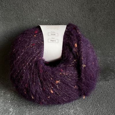 Infinity Design Tweed (5229 PURPLE) 40% бэби альпака, 8% мериносовая шерсть, 32% вискоза, 20% полиамид 50 гр/150 м
